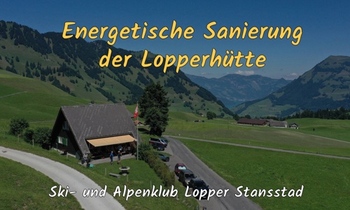 Energetische Sanierung der Lopperhütte, Wiesenberg NW