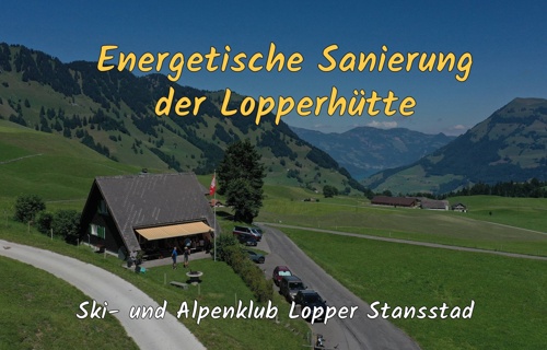 Energetische Sanierung der Lopperhütte, Wiesenberg NW