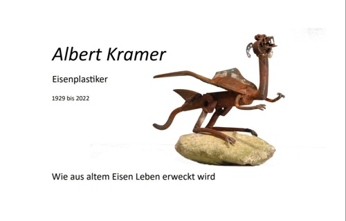 Buchprojekt über Albert Kramer, den Eisenplastiker aus Marthalen