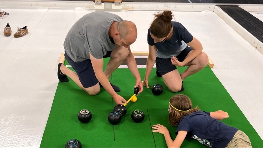 Bowls-Bahnen für "Sommer-Curling" im CRB Arlesheim