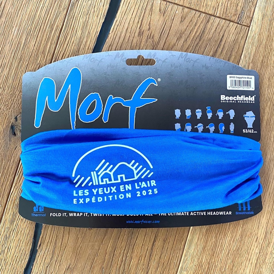 Tour de cou BLEU officiel de l’expédition et sachet traditionnel avec fruits secs