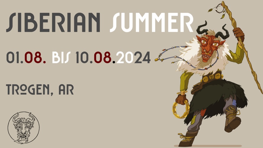 Zirkuszelt und Bühne für Festival Siberian Summer 2024