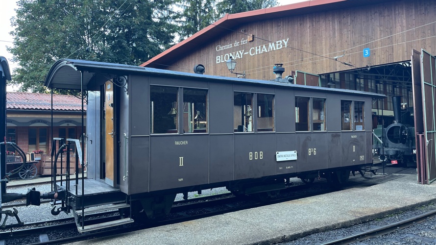 Révision de la voiture "Jungfrau-bar" BOB6 pour le Blonay-Chamby