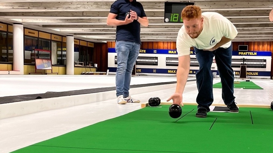 Bowls-Bahnen für "Sommer-Curling" im CRB Arlesheim